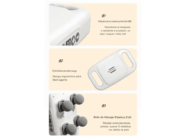 RelaxaPro® / Masajeador 4 cabezas ultra alivio